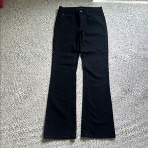 Joe's Jeans Black Flare Wide Leg Denim